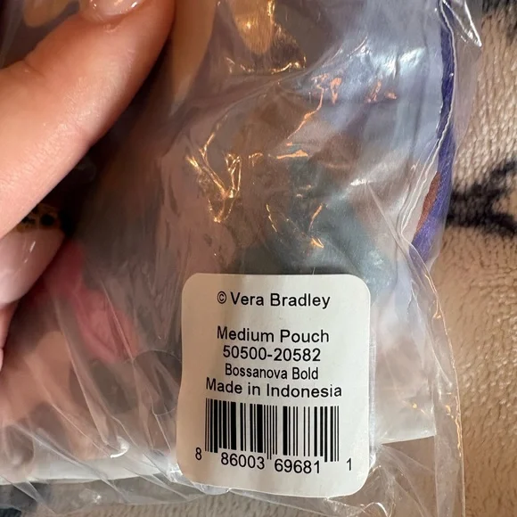 Vera Bradley Bossanova Bold medium pouch NWT - Picture 4 of 5